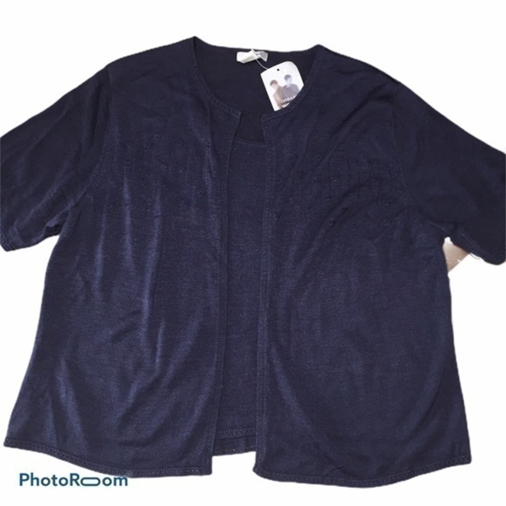 Urban Works Mock Layer Cami Cardigan Sweater - 1X